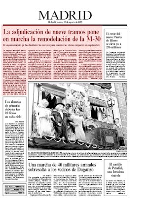 LA ADJUDICACION DE NUEVE TRAMOS PONE EN MARCHA LA REMODELACION DE LA M-30 (artculo en formato PDF)