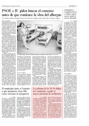 LA REFORMA DE LA M-30 OBLIGA AL CONSISTORIO A PEDIR EL MAYOR PRESTAMO DE SU HISTORIA (artculo en formato PDF)