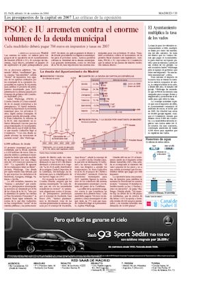 PSOE E IU ARREMETEN CONTRA EL ENORME VOLUMEN DE LA DEUDA MUNICIPAL (artculo en formato PDF)