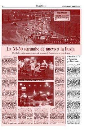 LA M-30 SUCUMBE DE NUEVO A LA LLUVIA (artculo en formato PDF)