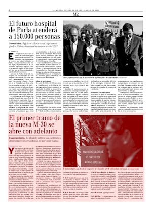 EL PRIMER TRAMO DE LA NUEVA M-30 SE ABRE CON ADELANTO (artculo en formato PDF)