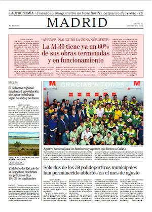 LA M-30 TIENE YA UN 60% DE SUS OBRAS TERMINADAS Y EN FUNCIONAMIENTO (artculo en formato PDF)