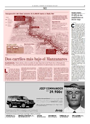 DOS CARRILES MAS BAJO EL MANZANARES (artículo en formato PDF)
