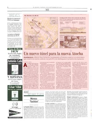 UN NUEVO TUNEL PARA LA NUEVA ATOCHA (artculo en formato PDF)