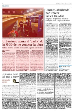 URBANISMO ACUSA AL "PADRE" DE LA M-30 DE NO CONOCER LA OBRA (artículo en formato PDF)